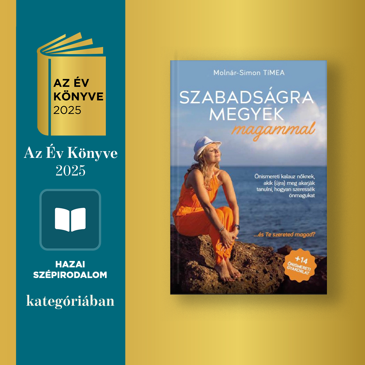 A Szabadságra megyek magammal könyv 2025-ben az Év könyve